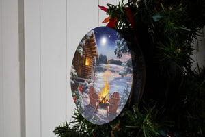 Christmas at the Lake LED Ornament