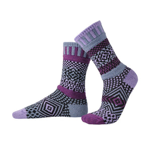 Solmate Socks - Wisteria Crew Socks