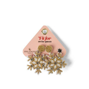 Soul Stacks Holiday Spirit Beaded Earrings