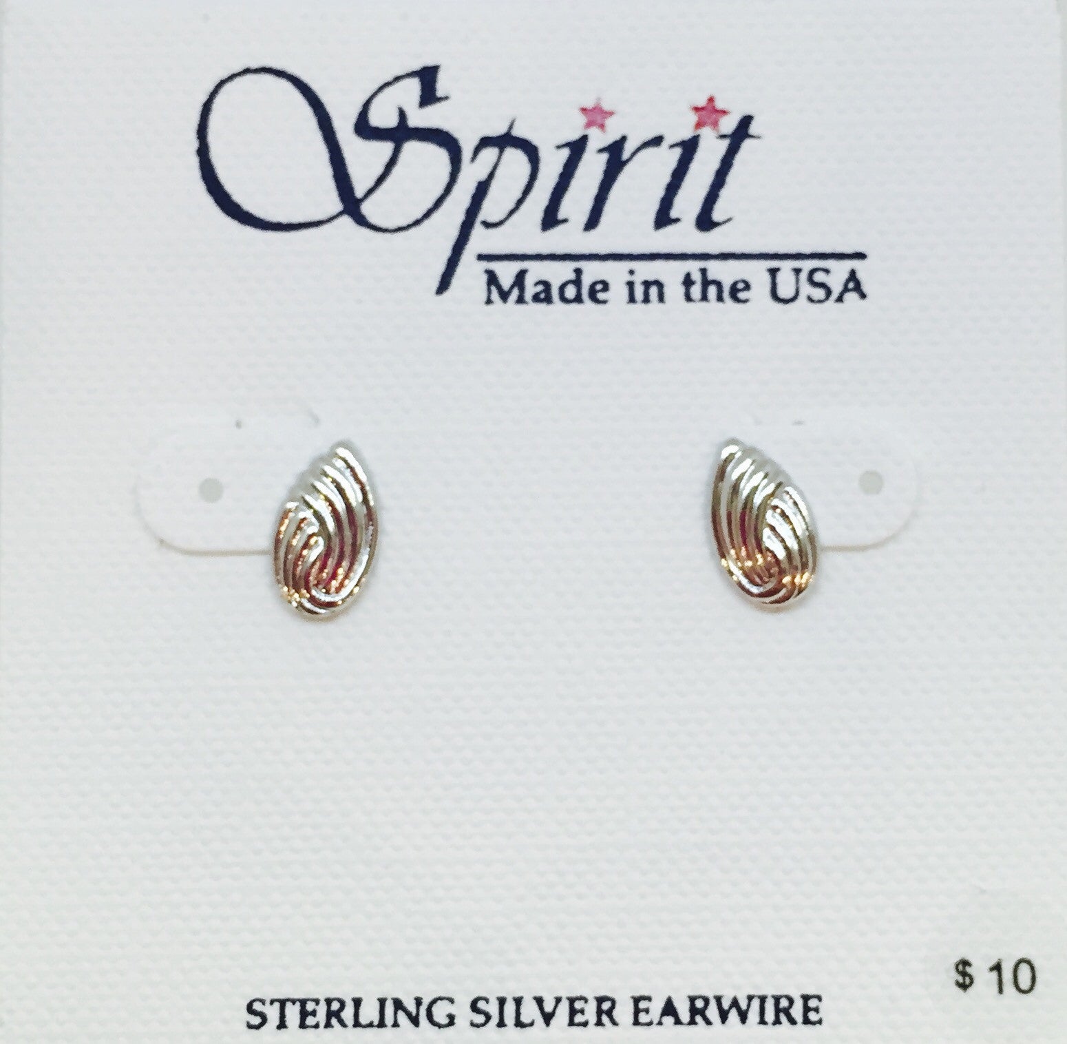 Slim Ribbed Teardrop Post