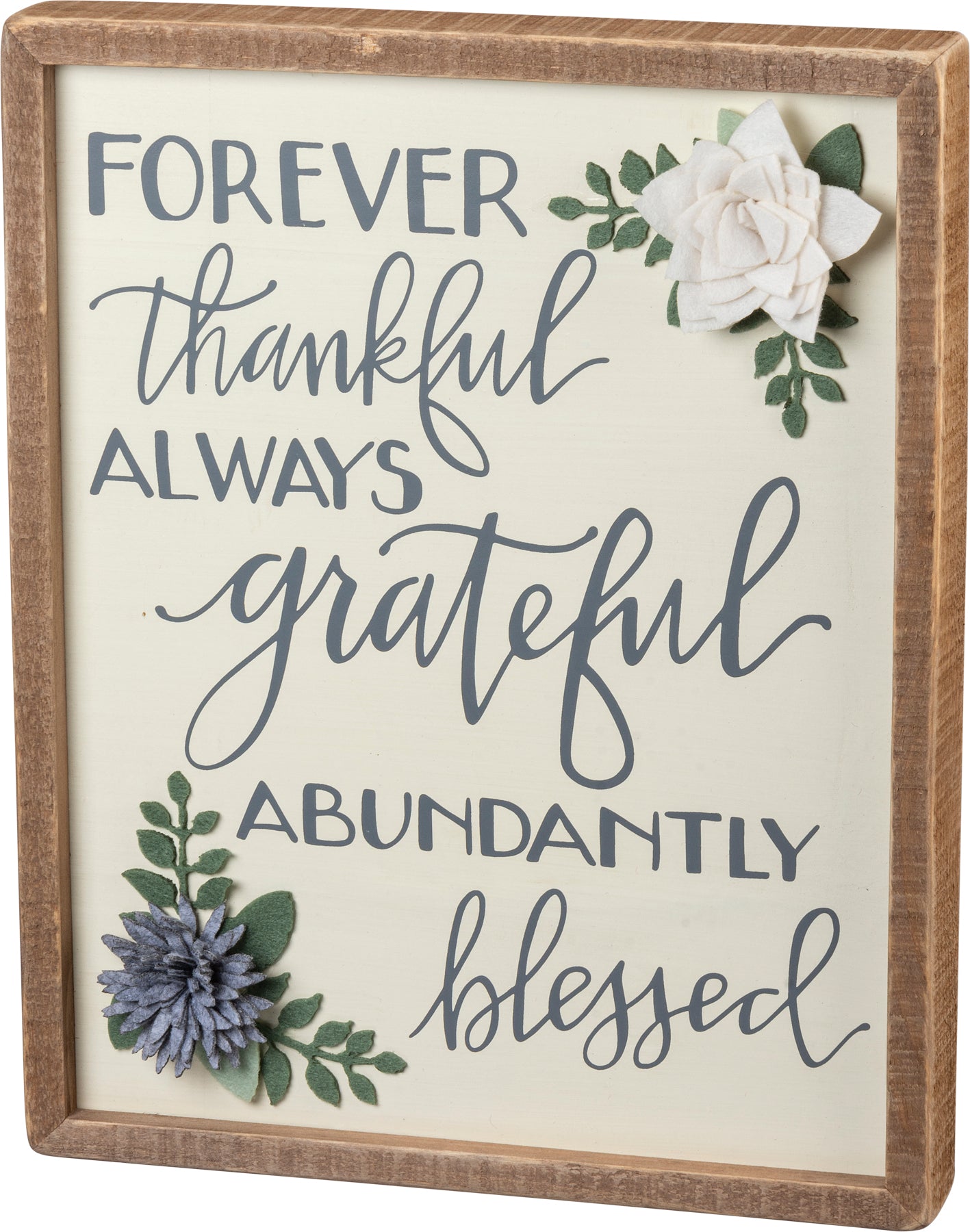 Inset Box Sign-Thankful