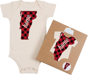 Morado Designs - Buffalo Plaid State Bodysuit and Tee