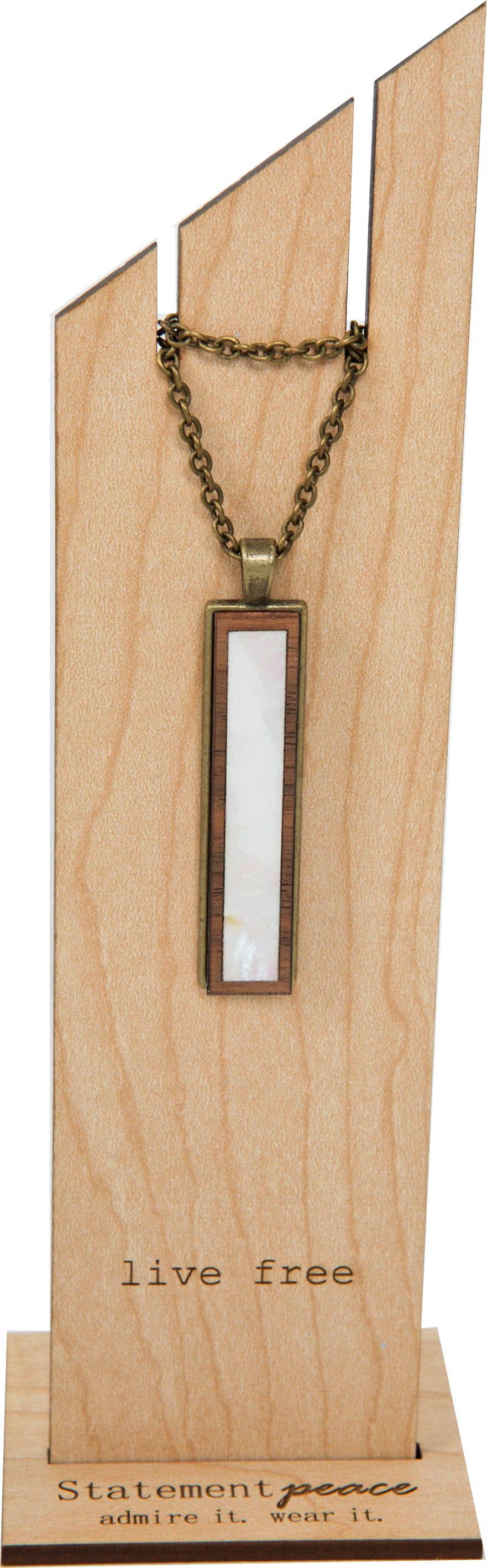 Mother Of Pearl Narrow Necklace