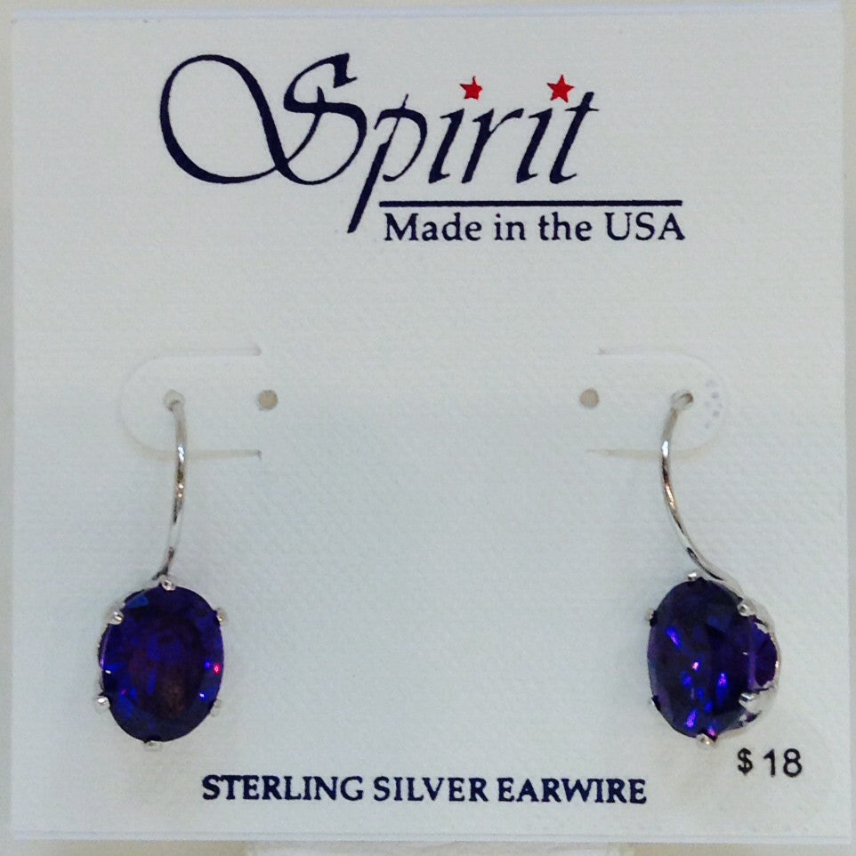 Purple Crystal Dangle