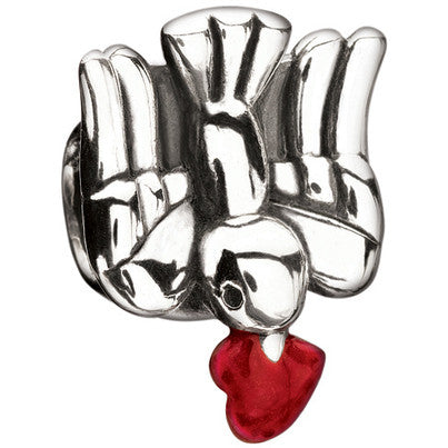 Sterling Silver w Enamel - Dove of Love