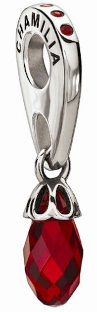 Sterling Silver w Stone - Briolette - Chianti Swarovski