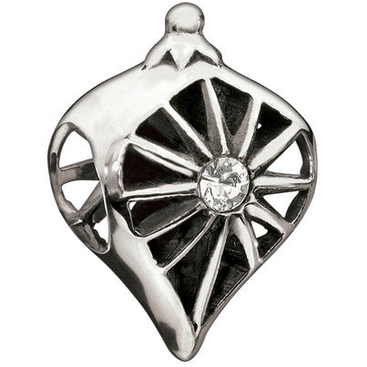 Sterling Silver w Stone - Glorious -  Clear Swarovski