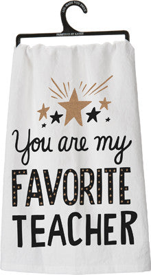 "Favorite Teacher" Dish Towel