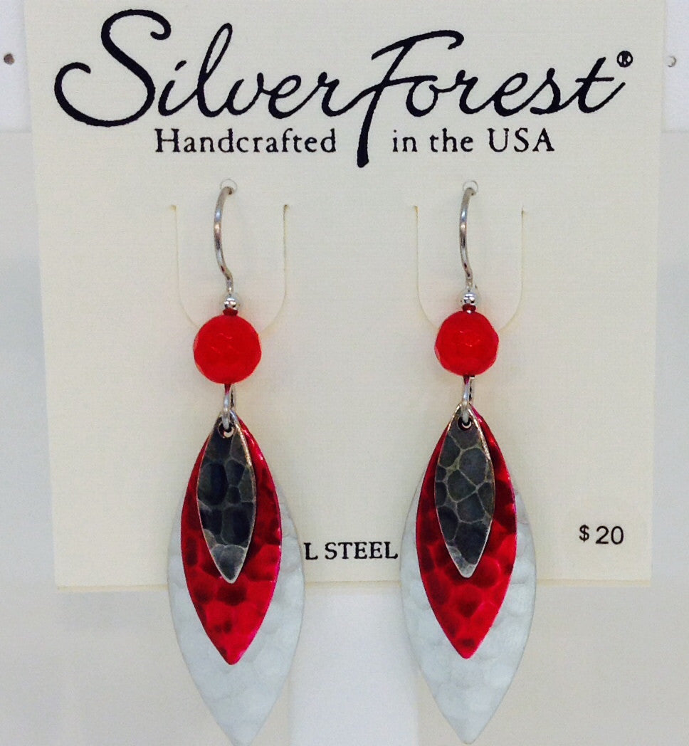 Layered Hammered Ovals