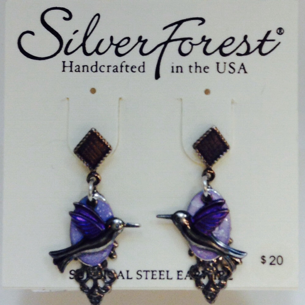 Purple Hummingbird Post