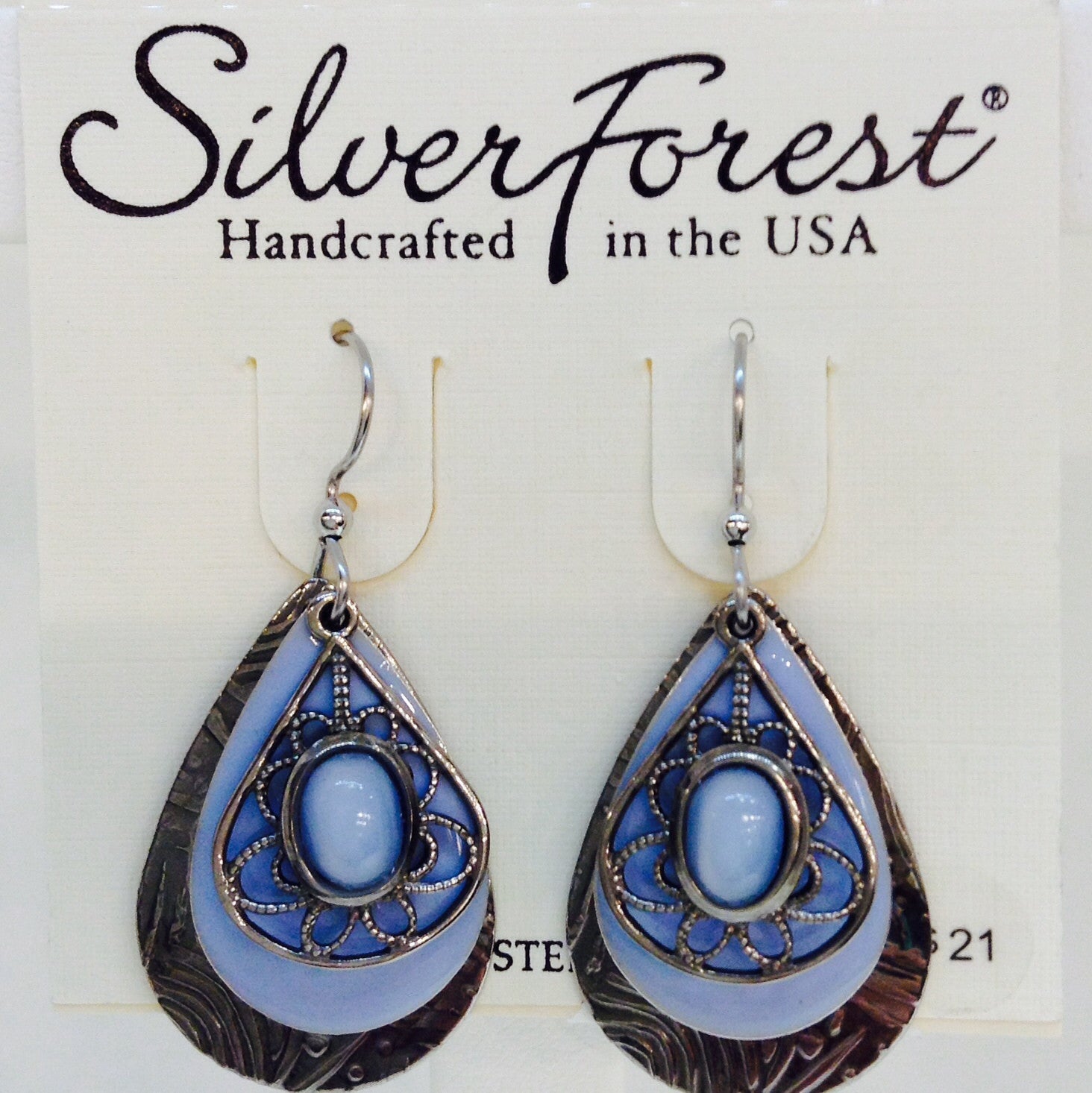 Layered Drop With Blue Stone