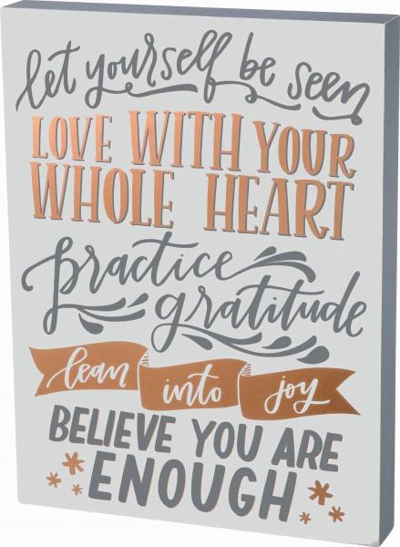 Box Sign-You Are Enough