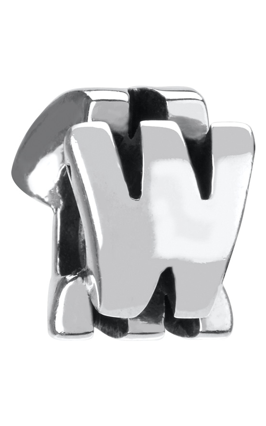 Sterling Silver - Letter W
