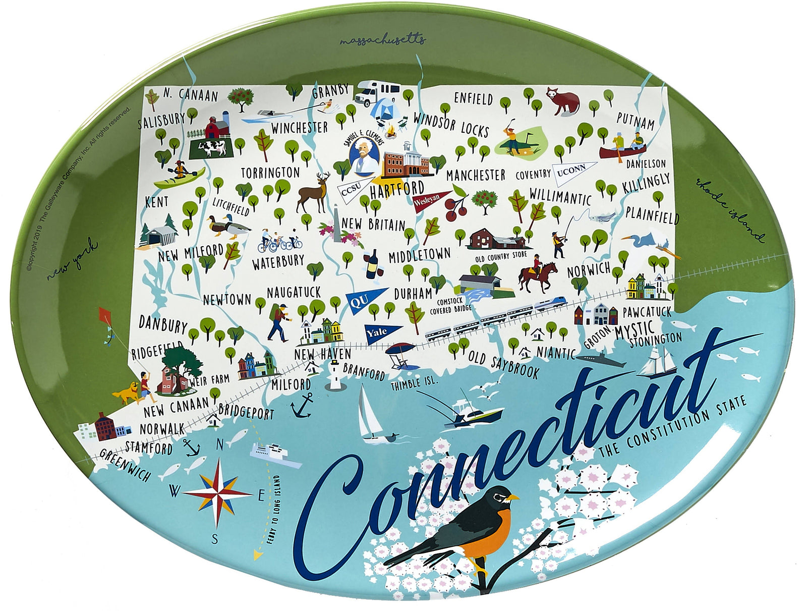 Connecticut Melamine Platter