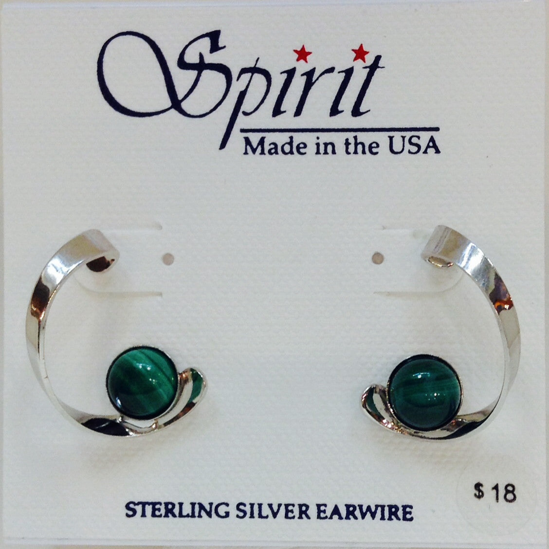 Silver Green Twist Post