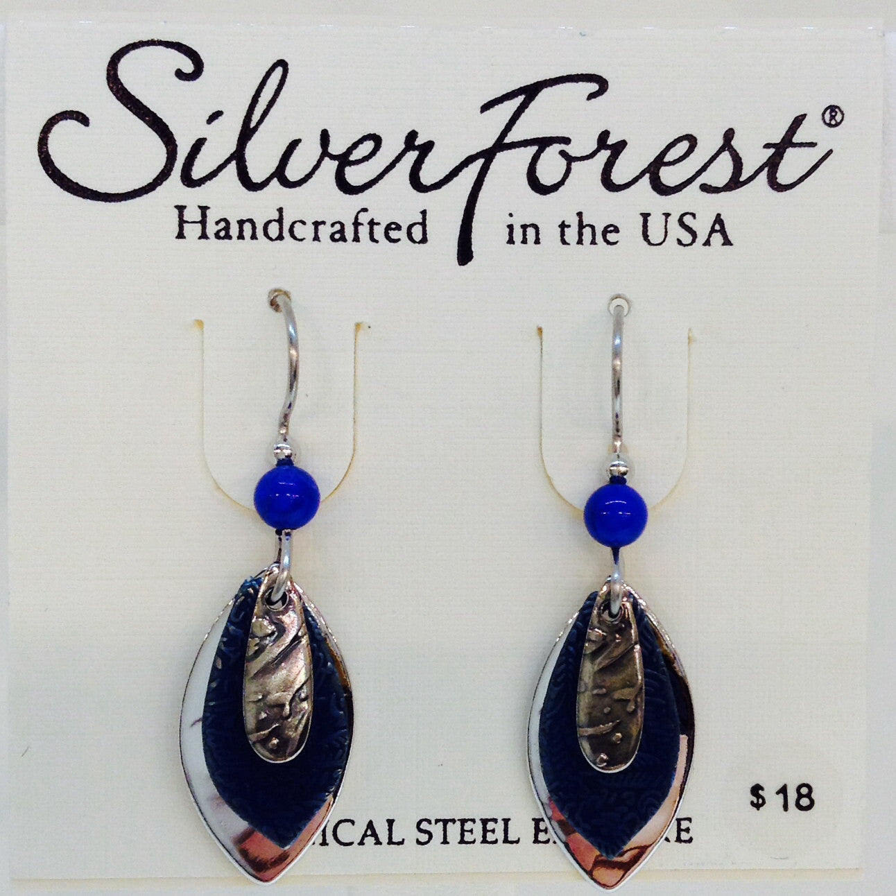 Silver Layers With Blue