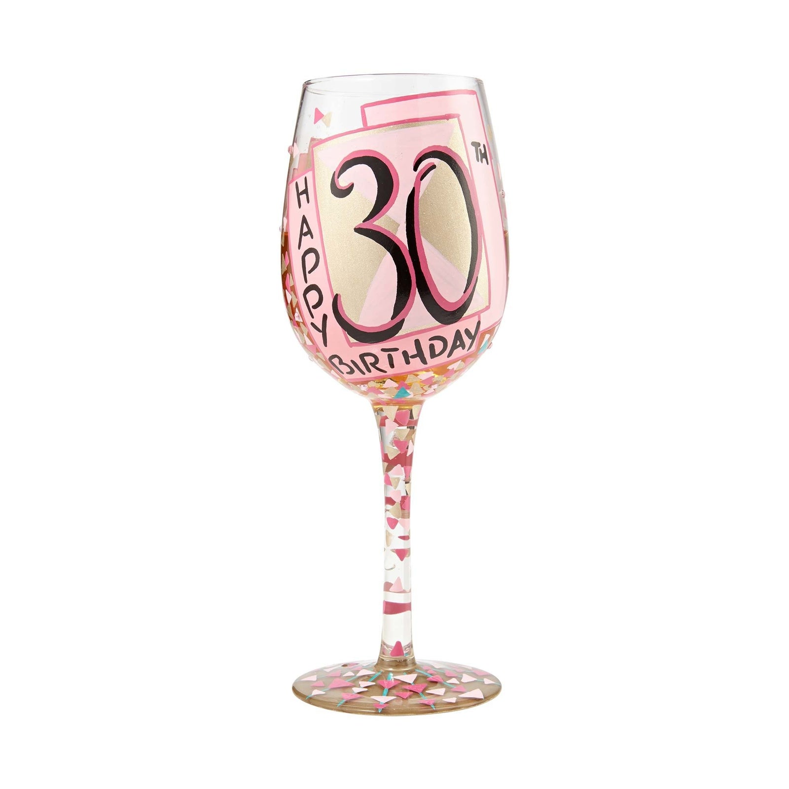 “A Very Flirty Thirty” 30th Wine Glass