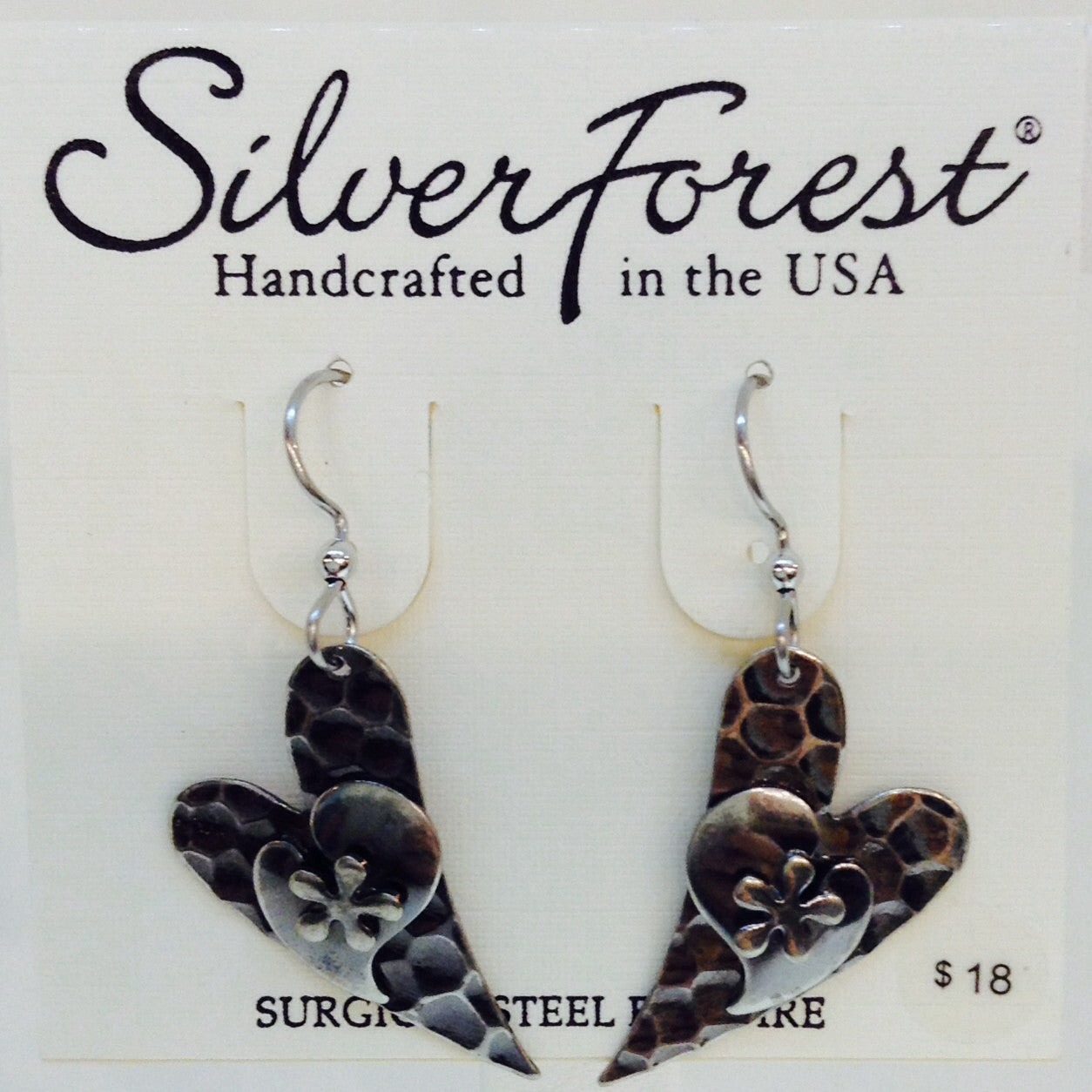 Silver Heart Earring