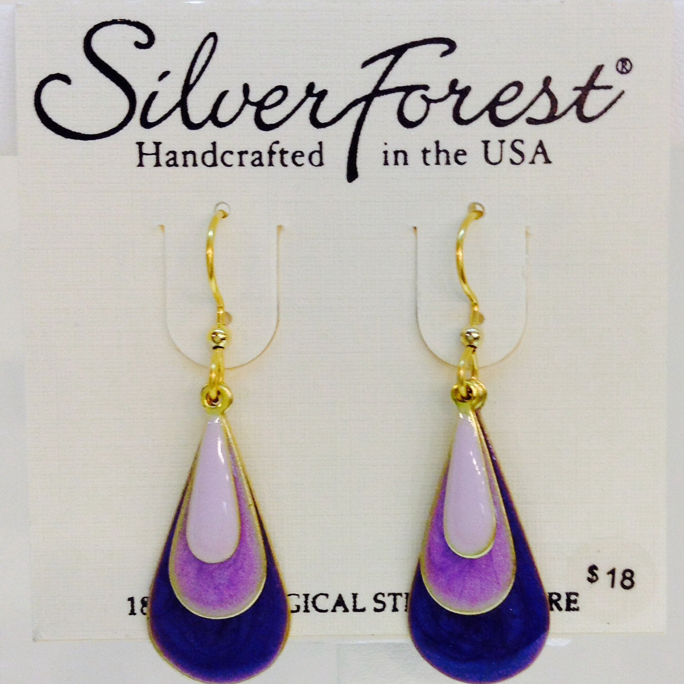 Layered Purple Teardrops