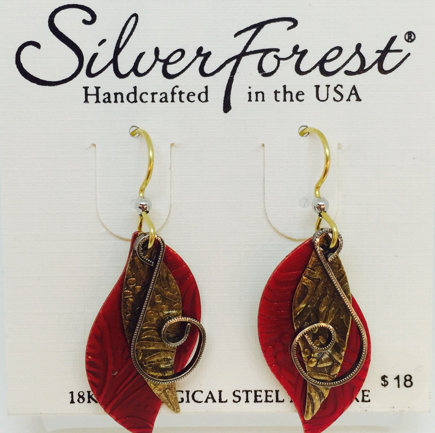 Layered Paisley with Coil Earring