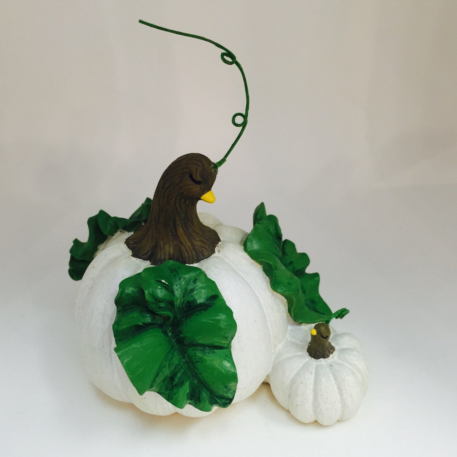 Pumpkin Hen and Baby