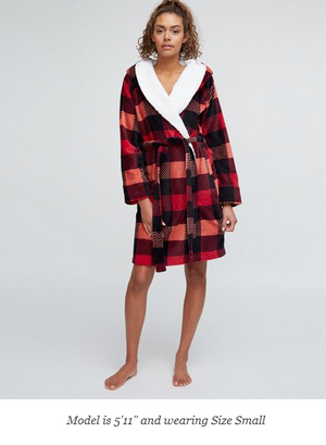 Hooded Fleece Robe