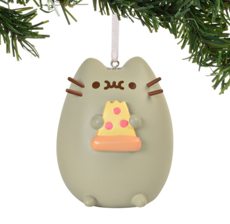 Pusheen I Love Pizza Ornament