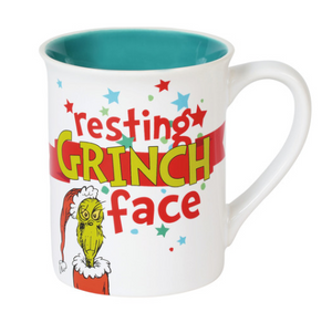 Resting Grinch Face Mug
