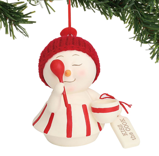Snowpinion Kiss the Cook Ornament