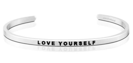 Love Yourself Bangle (Silver)