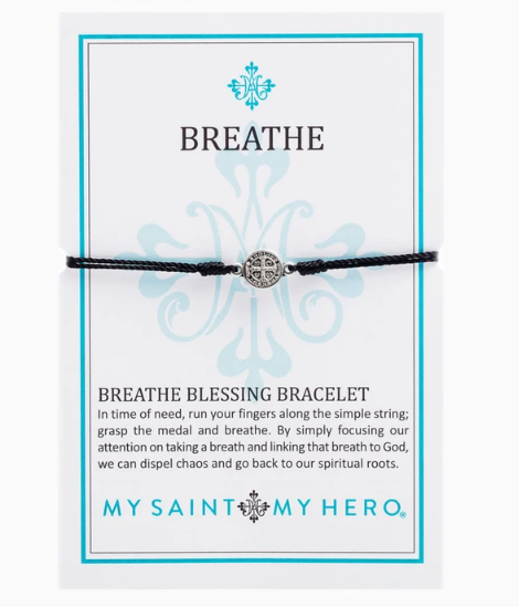 Breathe Bracelet-Black/Silver