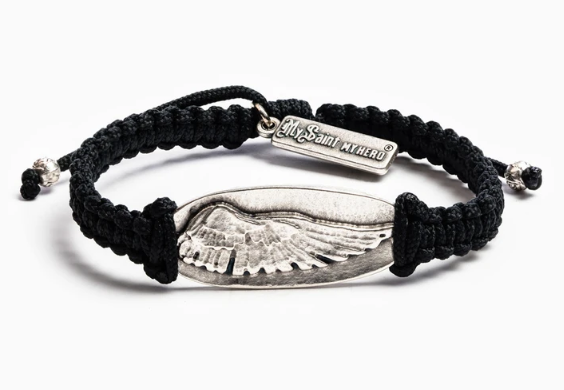 Soar-Remembrance Bracelet-Silver/Black