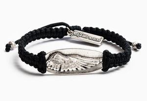 Soar-Remembrance Bracelet-Silver/Black