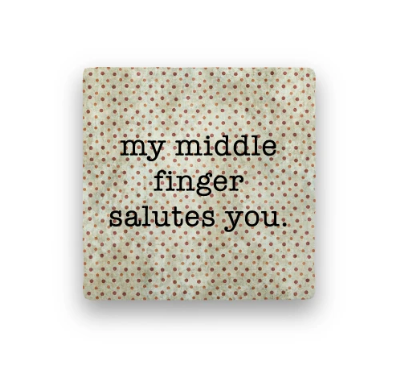 Middle Finger Coaster