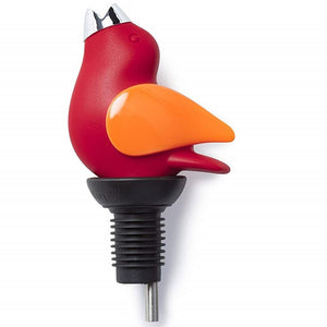 Chirpy Top Wine Pourer Red/Orange
