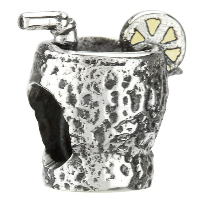 Sterling Silver w Enamel - Tropical Drink