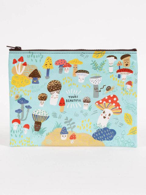 Zipper Pouch-Cute Lil Mushrooms