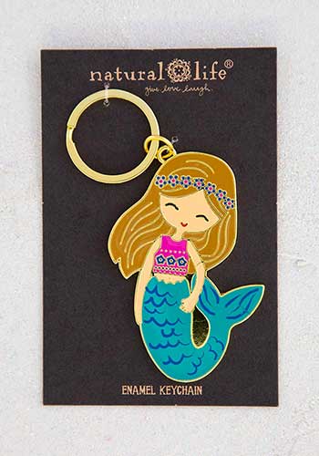Mermaid Enamel Keychain