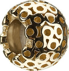 14K Gold - Circle & Dots