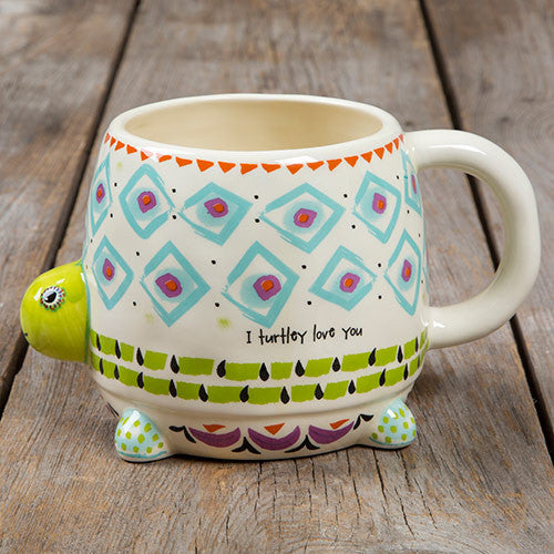 Folk Art Mug "Turtley Love"