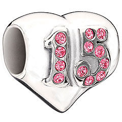 Sterling Silver w Stone - Quinceanera - Rose Swarovski