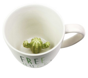 Sculpted Catcus Mug