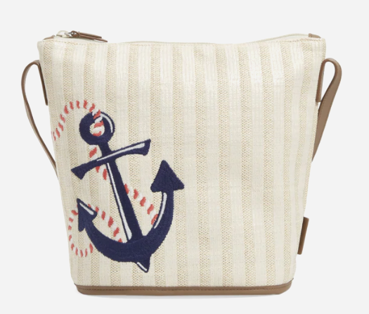Straw Bucket Crossbody