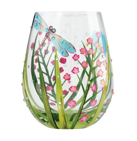 Dragonfly Stemless Wine Glass
