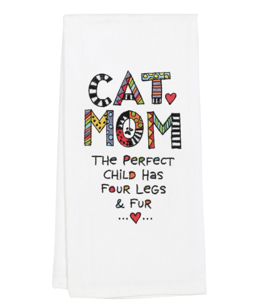 Cat Mom Tea Towel