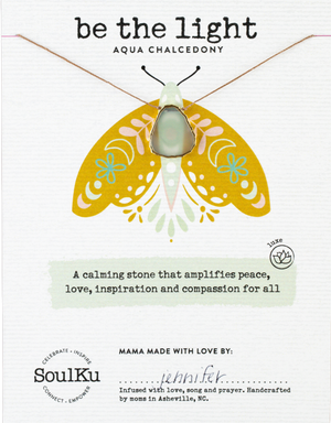 Aqua Chalcedony Alchemy Necklace for Be the Light