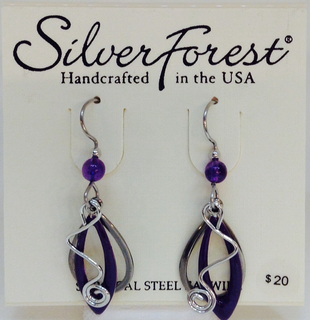 Teardrop With Coil And Purple