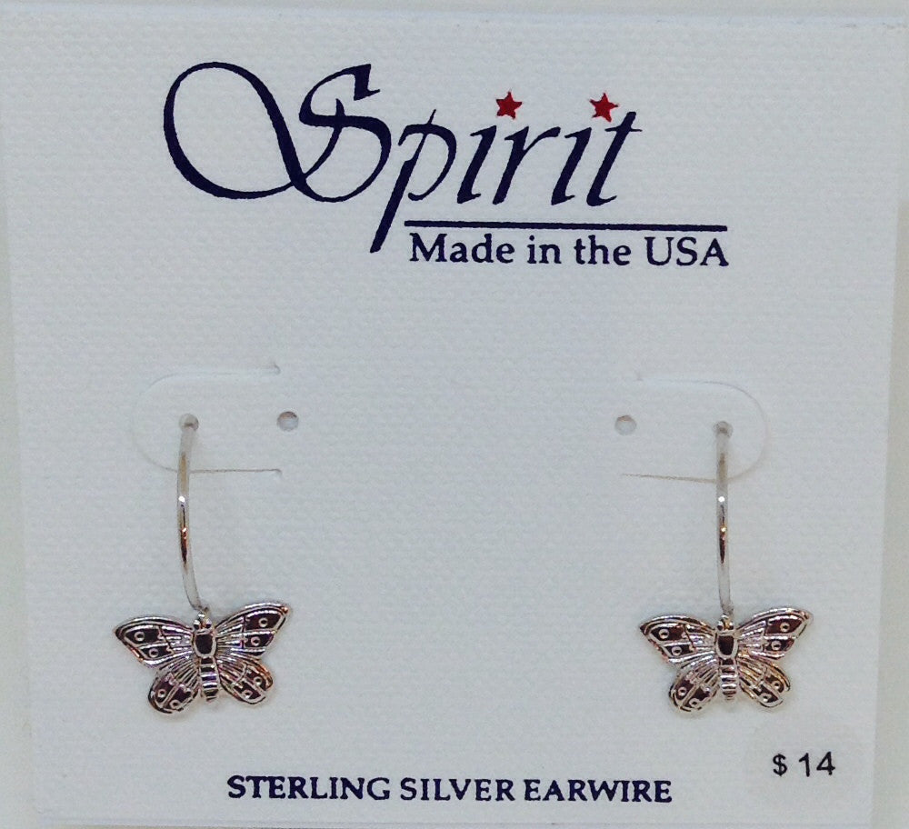 Silver Butterfly Dangle