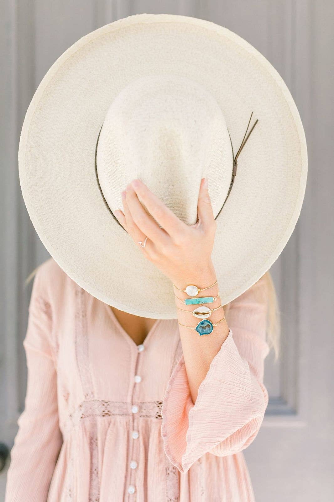 Grit Adjustable Bolo Bracelet (Druzy)