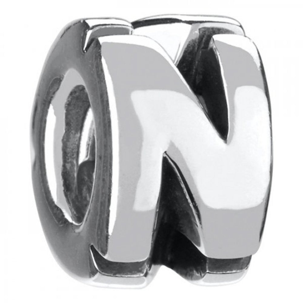 Sterling Silver - Letter N